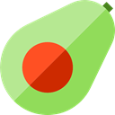 vegetarian, food, diet, Avocado, organic, Fruit, vegan, Healthy Food YellowGreen icon