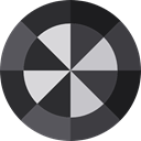 Target, sniper, weapons, Dart Board, Aim, sports, shooting DarkSlateGray icon