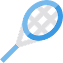 tennis, equipment, sport, racket, sports Black icon