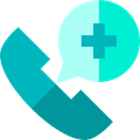 Health Care, emergency, phone call, medical, technology, Health Clinic, Tools And Utensils, hospital, phone receiver DarkTurquoise icon