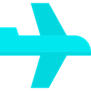 Aeroplane, airplane, transport, Airport, flight, travel, Plane DarkTurquoise icon