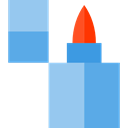 lighter, gasoline, petrol, fuel, Tools And Utensils, Flaming CornflowerBlue icon