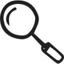 Loupe, zoom, search, magnifying glass, detective, Tools And Utensils Black icon
