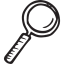 detective, magnifying glass, Tools And Utensils, zoom, search, Loupe Black icon