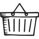 shopping basket, commerce, Supermarket, Shopping Store, online store Black icon