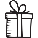 gift, surprise, present, Christmas Presents, birthday Black icon