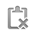 cross, Clipboard Gray icon