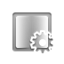 Gear, Gradient, reflected Gray icon