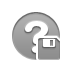 Diskette, help Gray icon