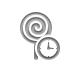Clock, Lollipop DimGray icon