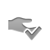 Hand, checkmark, share Icon