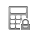 Lock, calculator Gray icon