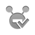 Vpn, checkmark Gray icon