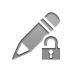 Lock, open, pencil Icon