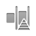 distribute, right, pyramid, horizontal Icon