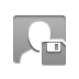 Key, Diskette, chroma DarkGray icon