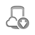 Wap, Down Gray icon