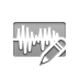 wave, pencil, Audio DarkGray icon
