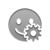 Gear, smiley DarkGray icon