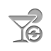 cocktail, refresh Gray icon