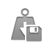 Diskette, weight Gray icon