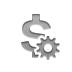 Currency, Dollar, sign, Gear Icon