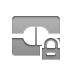 Lock, Connect Gray icon