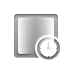 Gradient, reflected, Clock DarkGray icon