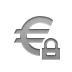 Lock, Currency, Euro, sign Gray icon