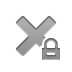 cross, Lock DarkGray icon