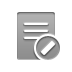 document, cancel, stamped DarkGray icon