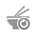 Bowl, Reload, chopsticks Gray icon