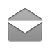 open, envelope Gray icon