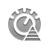 pyramid, Audio Gray icon