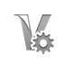 Gear, visa Gray icon