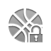 open, Ball, Lock, Basketball Gray icon