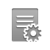 Gear, document, stamped DarkGray icon