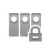 Lock, frame DarkGray icon