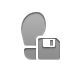 Diskette, Log DarkGray icon