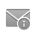 Info, envelope DarkGray icon