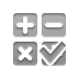 calculator, button, checkmark DarkGray icon