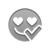 love, smiley, checkmark DarkGray icon