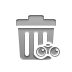 Binoculars, Trash Gray icon