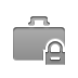 Briefcase, Lock DarkGray icon