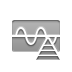 wave, frequency, high, pyramid DarkGray icon