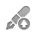 Up, Pen, pen up Gray icon