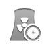plant, Clock, nuclear, power DarkGray icon