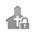 Lock, open, church Icon
