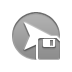 right, arrowhead, Diskette DarkGray icon