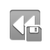 Diskette, rewind DarkGray icon